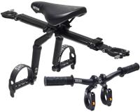 Kids ride shotgun pro mtb front child seat + handlebar set