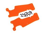 Traxxas - Suspension arm covers, orange, front (left and right)/ 2.5x8 CCS (12) (TRX-9633T)