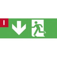 Pictogram sticker I/I verticale bevestiging