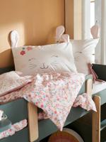 Set dekbedovertrek + kussensloop LAPIN ROMANTIQUE ivoor/roze