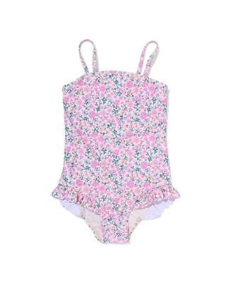 HEMA Kinderbadpak bloemen lila (lila)