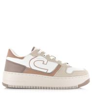 Cruyff Cruyff - Campo Low Lux taupe sneakers Wit Leerlook Lage sneakers Dames