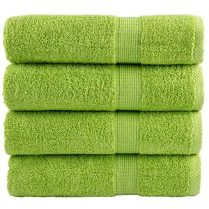 VidaXL Badhanddoeken solund 4 st 600 g/m² 100x150 cm
