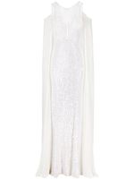 Jenny Packham robe Maria à ornements de sequins - Blanc