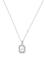 SHAY collier X en or blanc 18ct orné de perles - Argent - thumbnail