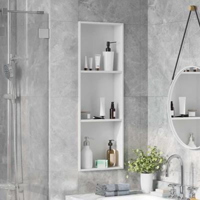 Douche Niche Wit 90 x 30 x 9.5 cm Roestvrij staal