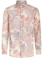 ETRO chemise en coton à imprimé cachemire - Blanc