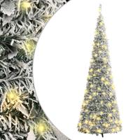 VidaXL Kunstkerstboom pop-up met sneeuw 200 LED&apos;s 210 cm