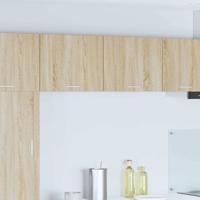 Hangkast 2 pcs Sonoma Eik en Wit 50 x 31 x 40 cm Bewerkt hout