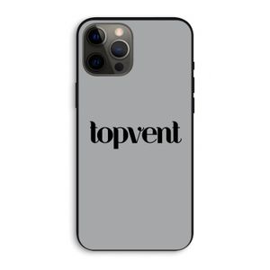 Topvent Grijs Zwart: iPhone 12 Pro Max Biologisch afbreekbaar hoesje