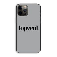 Topvent Grijs Zwart: iPhone 12 Pro Max Biologisch afbreekbaar hoesje