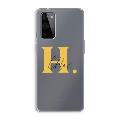 Amber Script: OnePlus 9 Pro Transparant Hoesje
