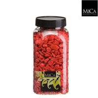 Marbles rood fles 1 kilogram - Mica Decorations