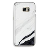 Elegante marmer: Samsung Galaxy S7 Edge Transparant Hoesje - thumbnail