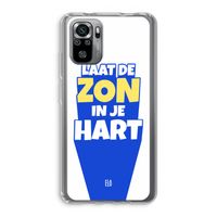 Laat de zon in je hart: Xiaomi Redmi Note 10S Transparant Hoesje