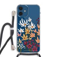 Painted wildflowers: iPhone 12 Transparant Hoesje met koord
