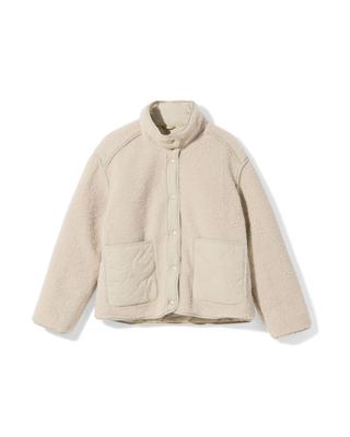 HEMA Omkeerbare Damesjas Eloise Teddy Zand (zand)