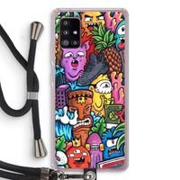 Vexx Mixtape: Samsung Galaxy A51 5G Transparant Hoesje met koord