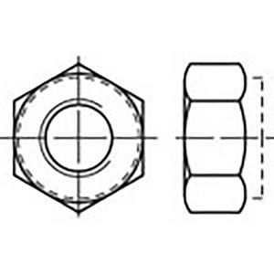 TOOLCRAFT TO-6864489 Zeskantmoeren M6 DIN 982 Staal Verzinkt 1000 stuk(s)