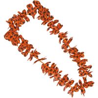 Oranje voetbal hawaii krans/slinger - thumbnail