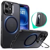 iPhone 16 Plus Classic Hybrid Magnetic Case (Camera Control, Stash Stand) - Frosted Black