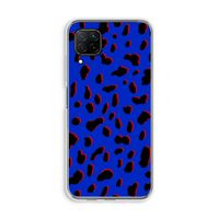 Blue Leopard: Huawei P40 Lite Transparant Hoesje