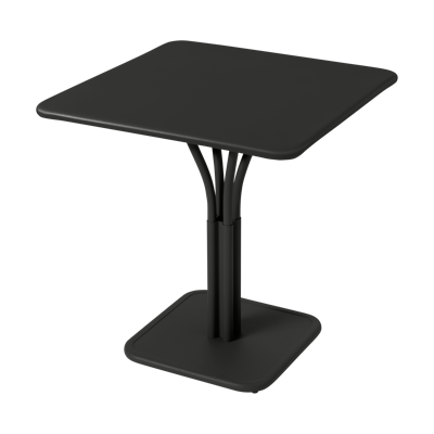 Fermob Luxembourg tuintafel kolom 71x71 cm Liquorice