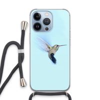 Kolibri: iPhone 13 Pro Transparant Hoesje met koord