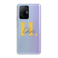 Amber Script: Xiaomi 11T Transparant Hoesje