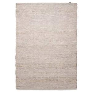 Nordic Weavers Wollen vloerkleed Lett - wit|beige - 90x160 cm