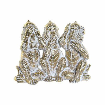 Decoratieve figuren DKD Home Decor Gouden Hars Tropisch Decapé 21 x 11 x 16,2 cm