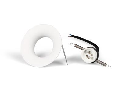 Inbouw plafondarmatuur gu10 gebogen wit - Velleman