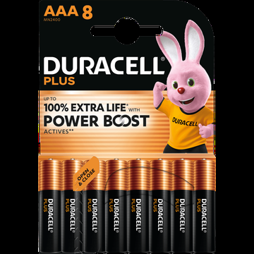 Duracell Plus Power Boost AAA 8 Stuks bij Jumbo