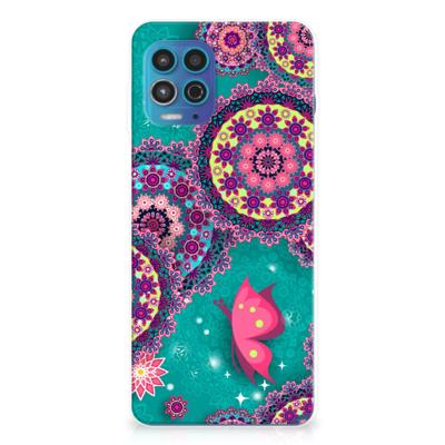 Motorola Moto G100 | Hoesje maken | Cirkels en Vlinders