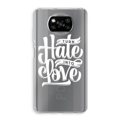Turn hate into love: Xiaomi Poco X3 Pro Transparant Hoesje