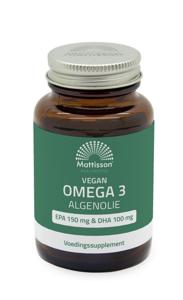 Mattisson Vegan omega 3 algenolie EPA 150mg&DHA 100mg