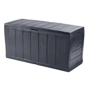 Keter Sherwood Opbergbox - 270L - 117x45x58cm - Antraciet