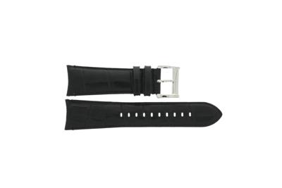 Horlogeband Armani AR0428 Leder Zwart 24mm