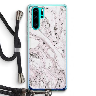 Mengelmoes: Huawei P30 Pro Transparant Hoesje met koord
