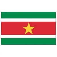 Vlag Suriname - 90 x 150 cm - Surinaamse Vlag - Suriname