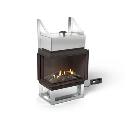 Sono Left Corner - glazen bio-ethanolhaard met BEV®-technologie