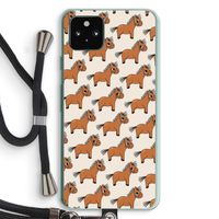 Pony: Pixel 5a 5G Transparant Hoesje met koord