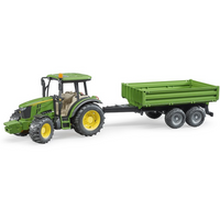 Bruder John Deere 5115M met trailer 1:16 Bruder John Deere 5115M met trailer 1:16