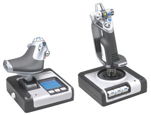 Logitech G Flight Control System Zwart, Zilver USB 2.0 Vluchtsimulator Analoog/digitaal PC