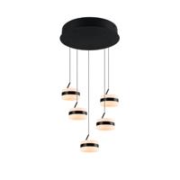 Trio Design hanglampDios zwart 5-lichts - 331430532