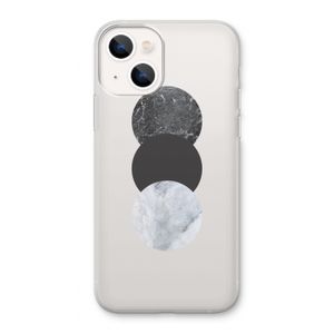 Marmeren cirkels: iPhone 13 Transparant Hoesje