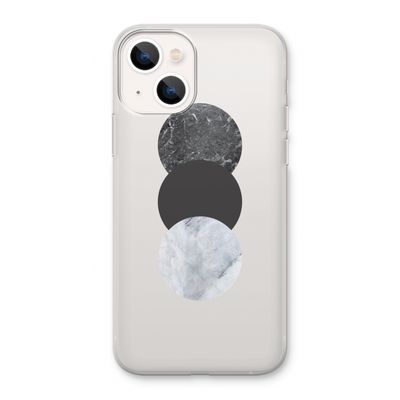 Marmeren cirkels: iPhone 13 Transparant Hoesje