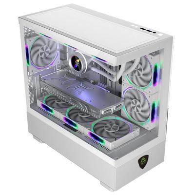 ATX Semi-toren BehuizingKEEP OUT XC-301W Wit
