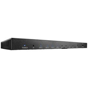 LINDY 38237 8 poorten HDMI-splitter 3840 x 2160 Pixel Zwart