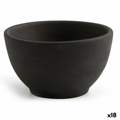 Kom Quid Mineral Keramisch Zwart (9 x 5 cm) (18 Stuks)